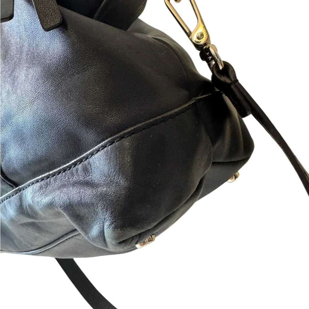 Kate Spade Women's Black Leather‎ Top Handle convertible Handbag